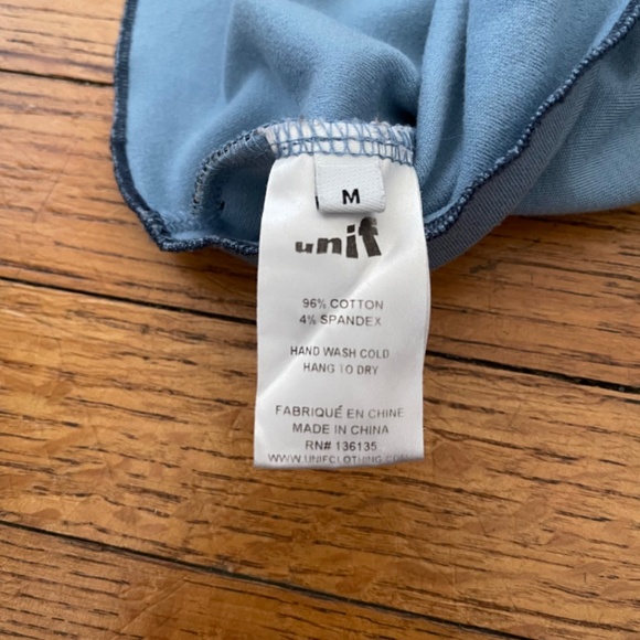 Unif Blue Lace Up Short Sleeve Crop Top Size MEDIUM - Picture 8 of 9